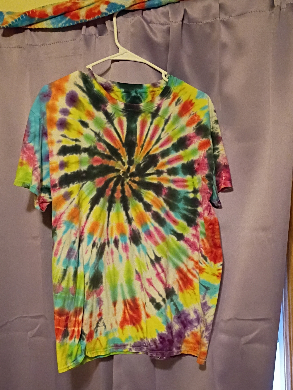 Multicolor Spiral Tie-Dye Tee